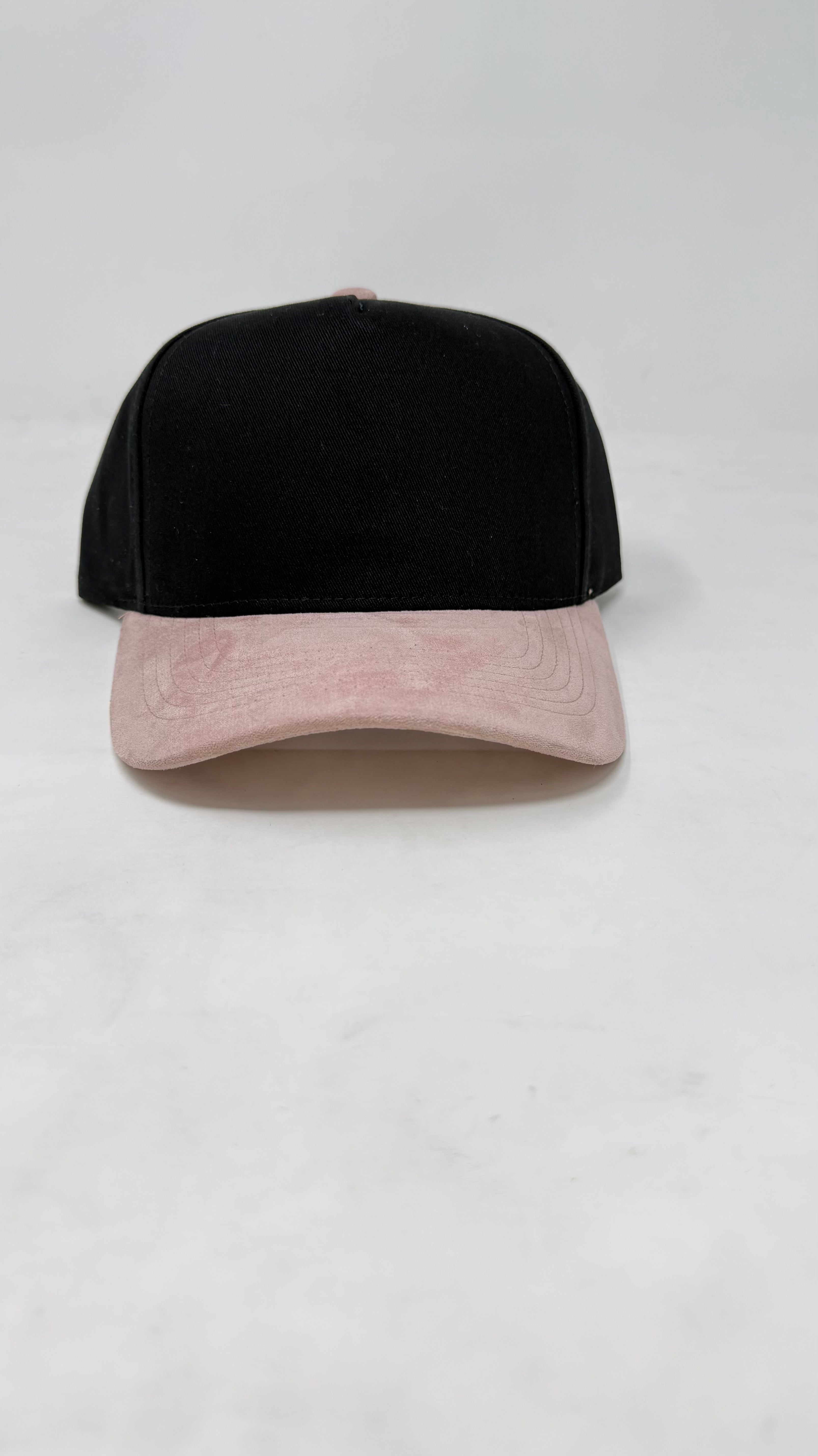 Black Hat with Suede Brim