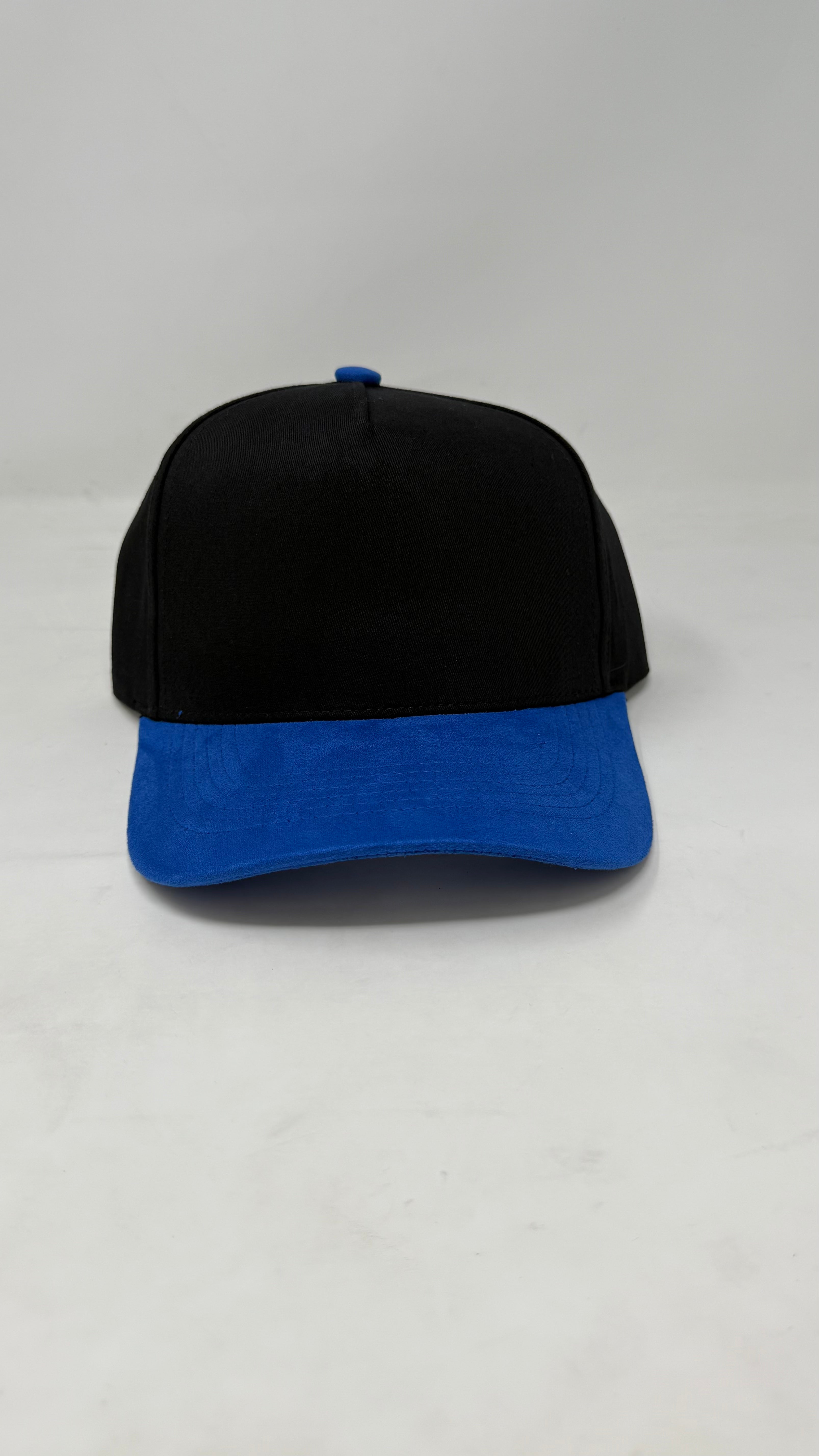 Black Hat with Suede Brim