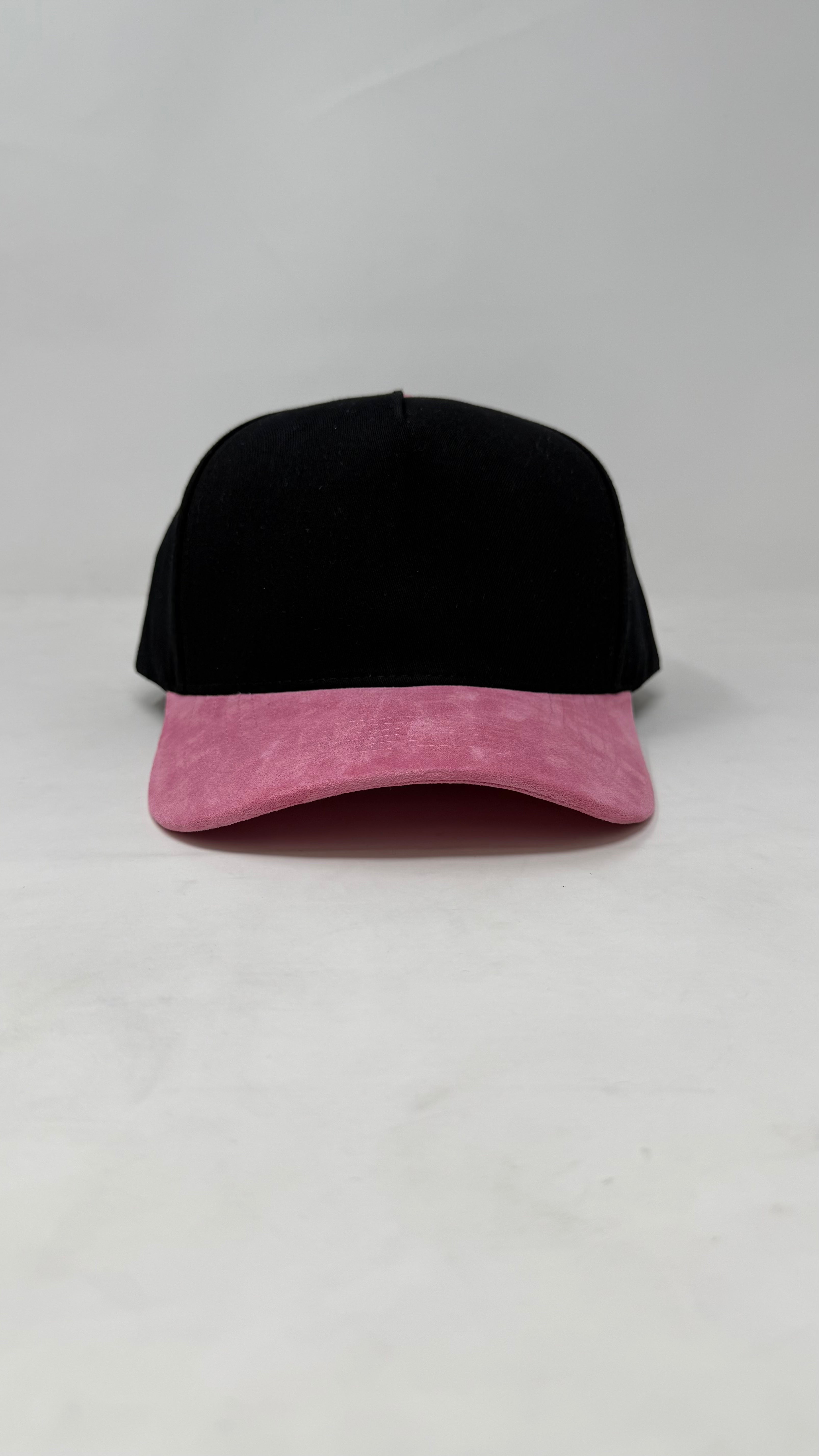 Black Hat with Suede Brim